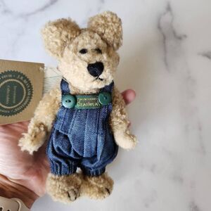 Boyd's Bears Huck J.B. Bean NWat cuddly cute sweet toy overalls farmer